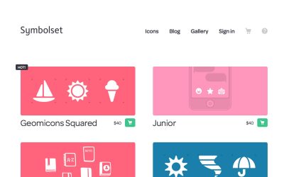Web Design Symbol & Social Icon Fonts