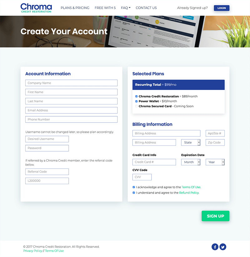 Chroma Credit Website Development-2