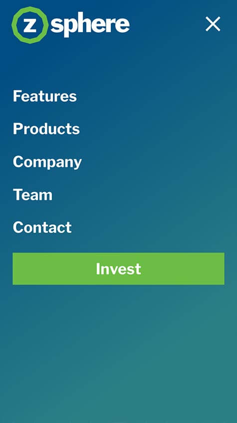 ZSphere Mobile Website Design
