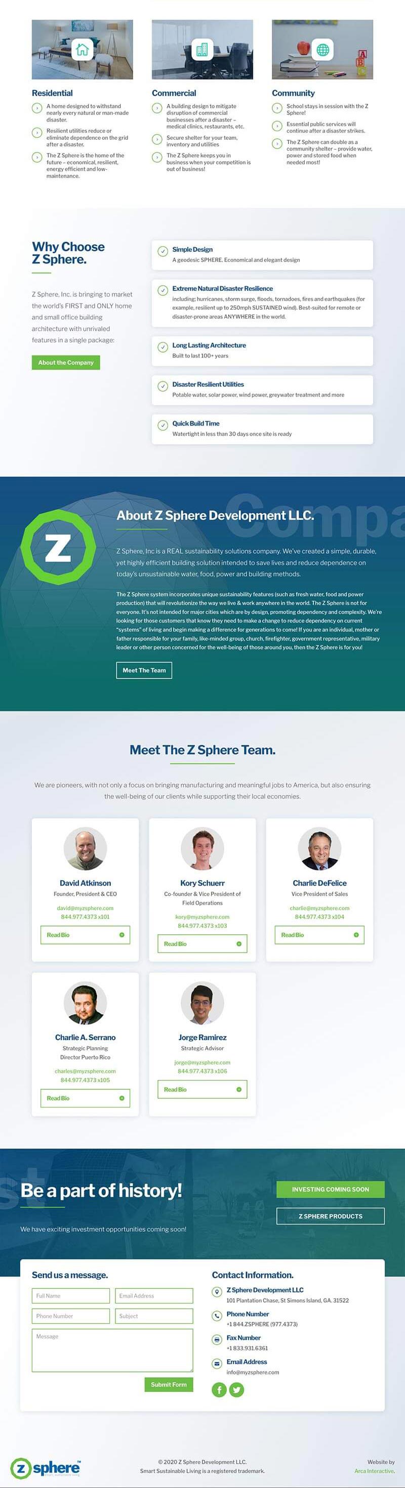 ZSphere Website Development 2