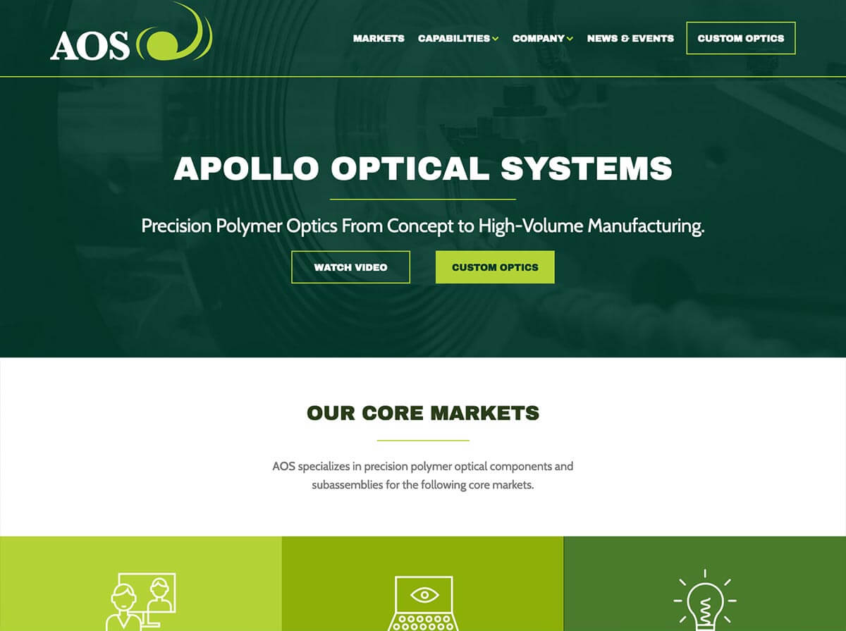 apollo-optical-systems-website-design