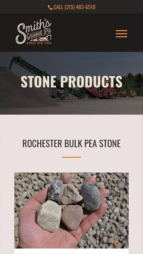 smiths gravel pit responsive design