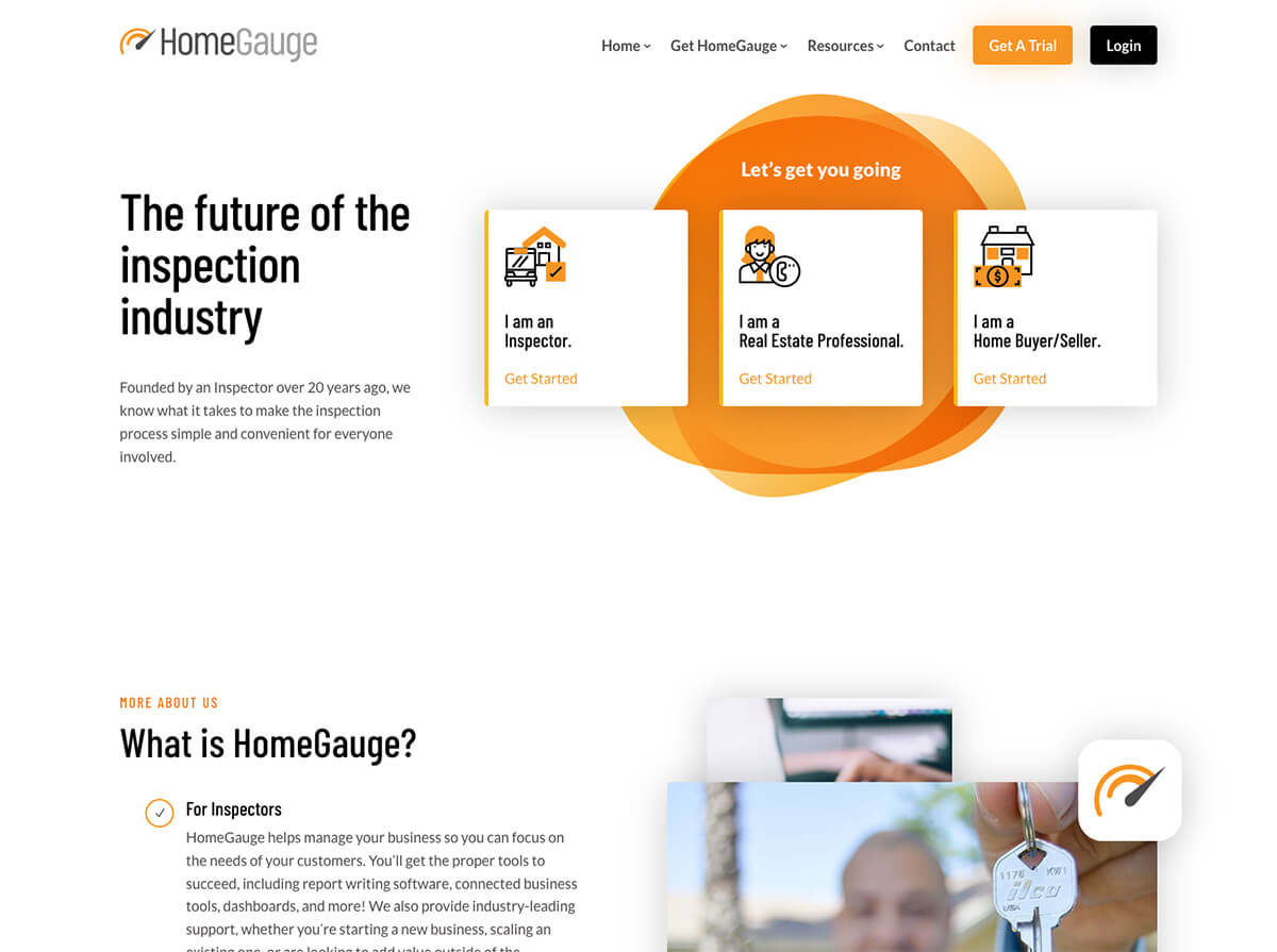 HomeGuage Website Design