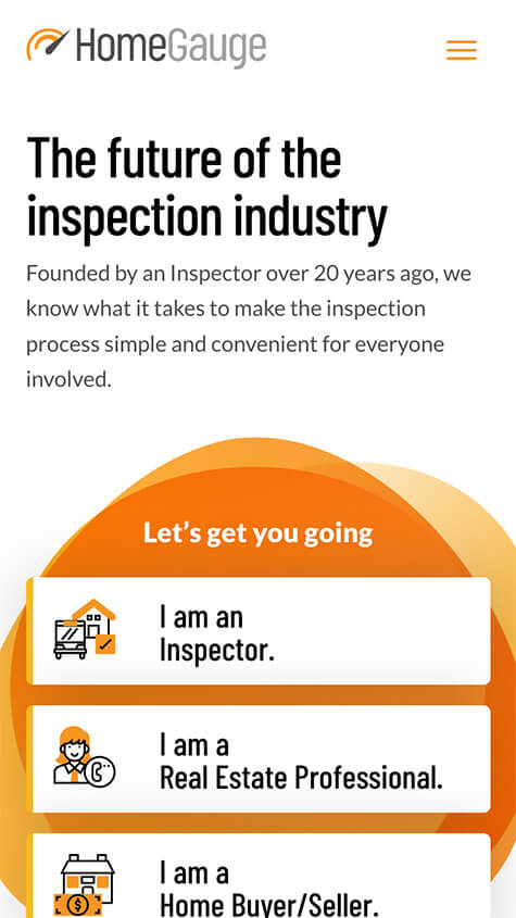 Homeguage Mobile Website Design