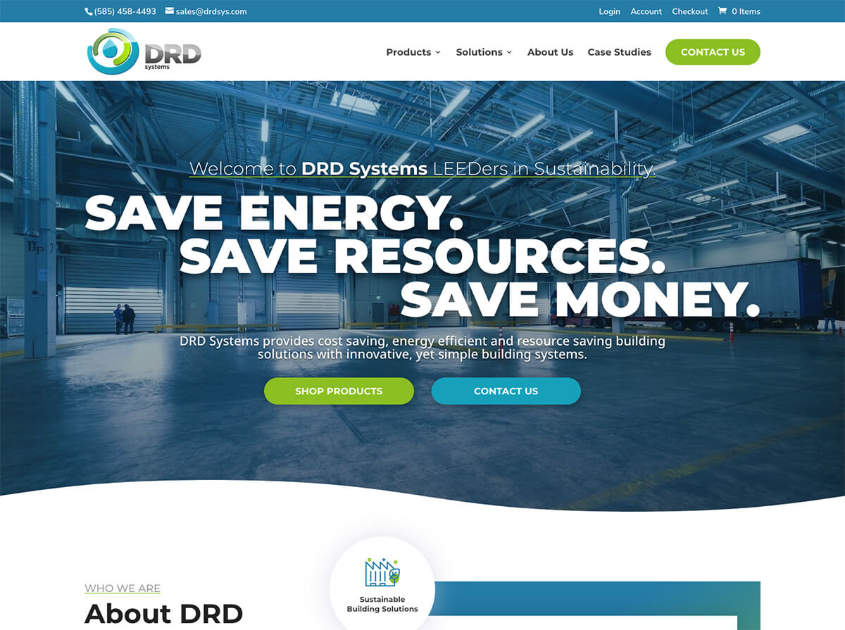 DRD Systems Website Design