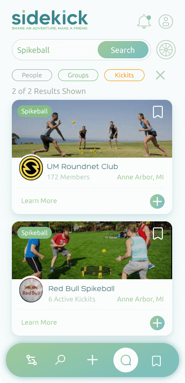 SideKick Mobile App - Groups