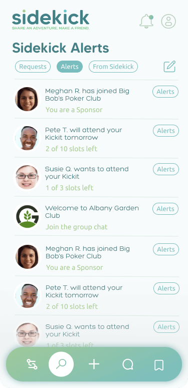 SideKick Mobile App - People